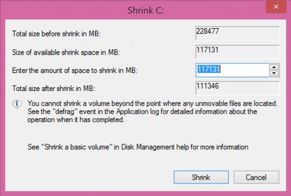 laptop ssd 4 shrink volume 592x400