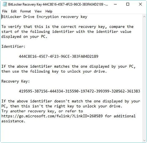 Có thể thay đổi BitLocker Recovery Key được không?
